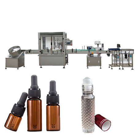 Avtomatski stroj za polnjenje embalaže, pokrov za polnjenje steklenic in stroj za etiketiranje