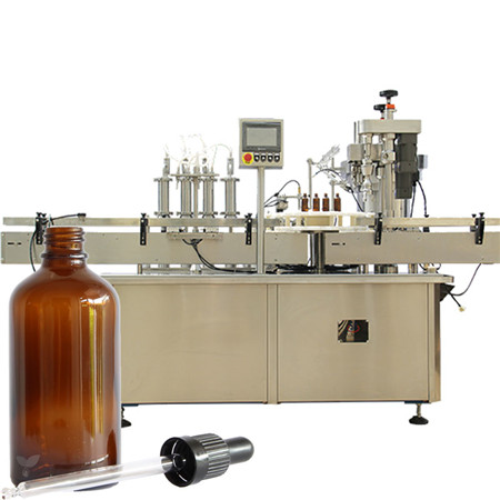 Avtomatski avtomat za polnjenje olj v plastenkah s polnilnim strojem za 15 ml, steklenicami in strojem za polnjenje olj 10 ml