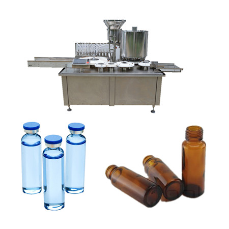 Avtomatsko polnjenje stekleničk s tekočimi steklenimi posodami in pokrov za posodo z vialami Najboljša storitev po prodaji